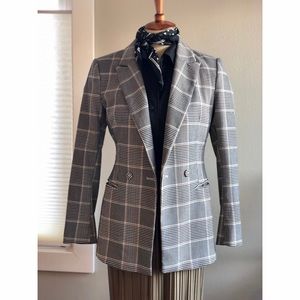 H&M Plaid Blazer size 2